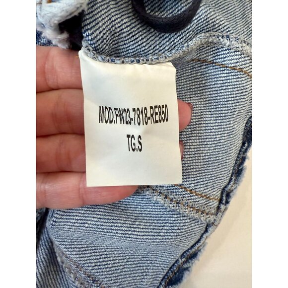 Retrofete Blue Denim Corset Top NWT - Size S - Picture 7 of 9